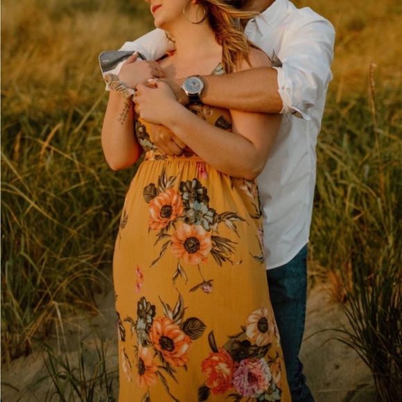 Perfect Floral Flowy Bow Tie Shoulder Maxi Dress - Picture 2 of 15